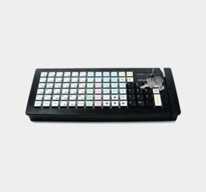 Клавиатура программируемая Posiflex KB-6600U-B-M3 c ридером магнитных карт на 1-3 дорожки